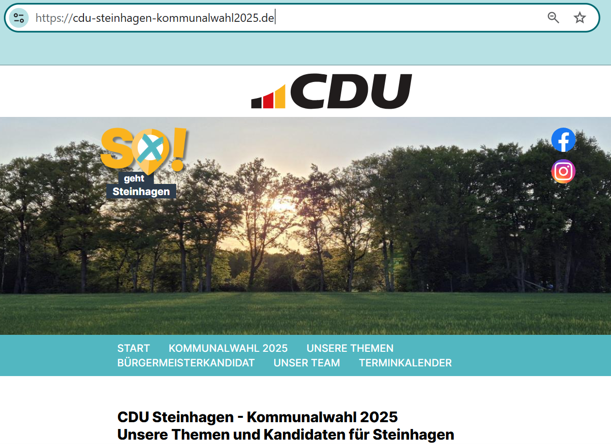 Kommunalwahl am 14.September 